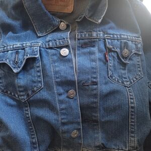 Levi's Blue Denim Womens Midrif Jacket